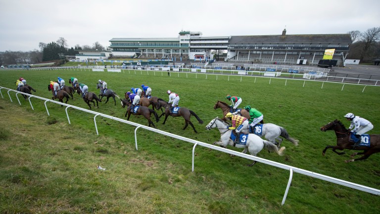 Chepstow: no spectators were permitted to watch this season's Welsh Grand National