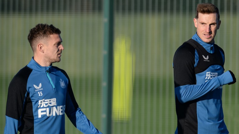 New signings Kieran Trippier (L) and Chris Wood (R) should feature for Newcastle against Watford