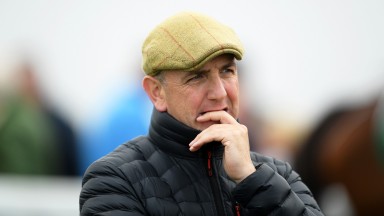 EXETER, ENGLAND - OCTOBER 10: Trainer Fergal O'Brien at Exeter Racecourse on October 10, 2019 in Exeter, England. (Photo by Harry Trump/Getty Images)