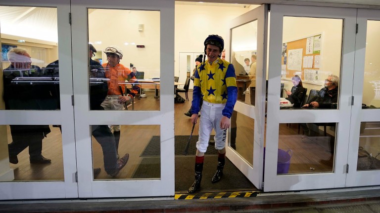 Adam Kirby heads out of the weighing room: the Derby-winning jockey wants the weights rise decision overturned