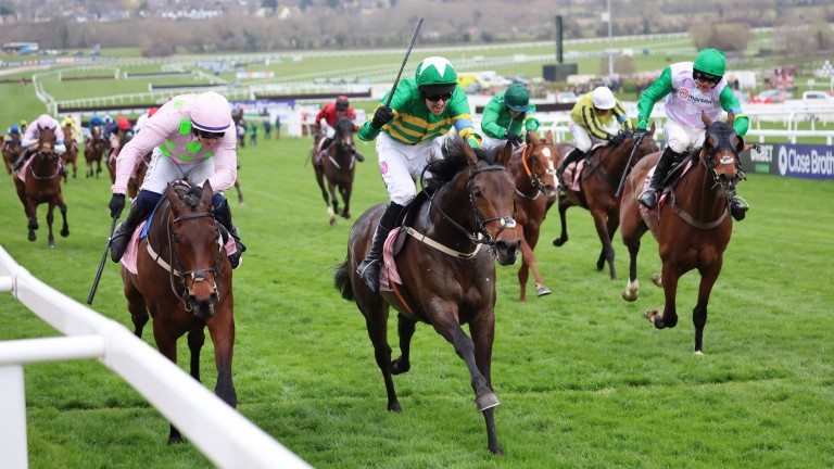 Brazil (centre) fended off Gaelic Warrior in a thrilling finish