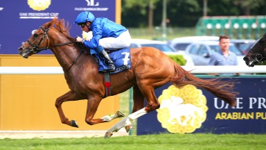 William Buick and Modern Games race away with the Emirates Poule d'Essai des Poulains at Longchamp