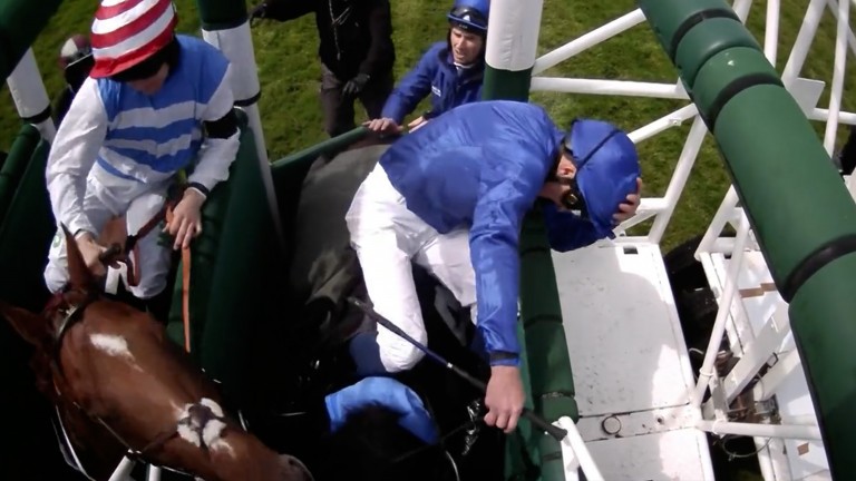 William Buick is in shock from the blow