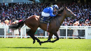 ASCOT, ENGLAND - JUNE 14:  Baaeed ridden by Jim Crowley wins The Queen Anne Stakes during Royal Ascot 2022 at Ascot Racecourse on June 14, 2022 in Ascot, England. (Photo by Alex Livesey/Getty Images)