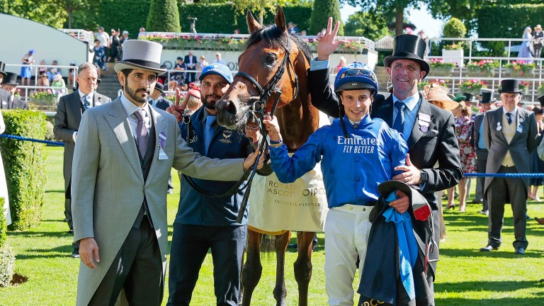 Coroebus booked a meeting with Baaeed in the Sussex Stakes at Goodwood next month with a gritty success in the St James's Palace Stakes