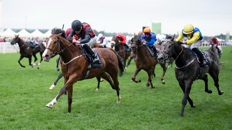 Rohaan is delivered fast and late by Ryan Moore to win the Wokingham again