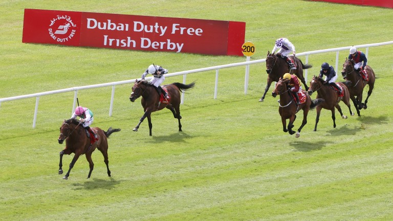 Westover: bolted up in last month's Dubai Duty Free Irish Derby by seven lengths