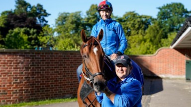 Jane Chapple-Hyam feature pics. With recent Royal Ascot winner Saffron Beach.