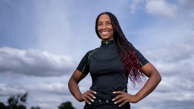 Ashleigh Wicheard, the Magnolia Cup winning jockey at Neil Mulholland's Wiltshire yard 4.8.22Pic: Edward Whitaker