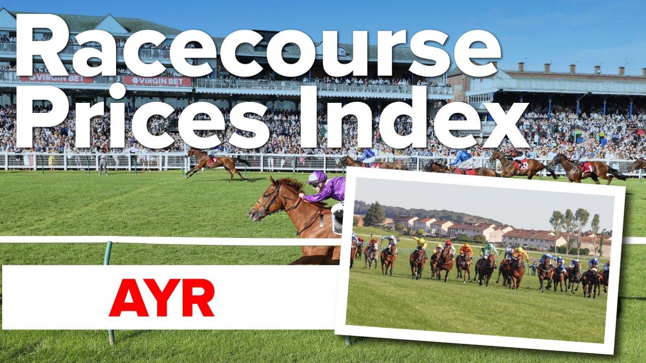 The Racecourse Prices Index how much for food and drink at Ayr