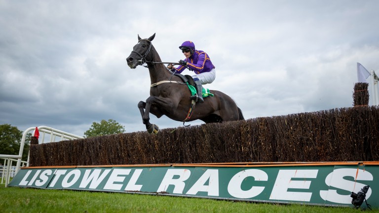 Easy Game and Paul Townend en route to landing the feature 2m4f chase at Listowel