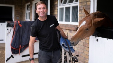 Richard Morgan-Evans at his racehorse pre-training, breaking, sales preparation and rehabilitation yardGreat Bradley Oak Stud 23.9.22 Pic: Edward Whitaker