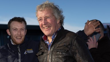 Darrens Hope and Danny Mullins after winning the Gr.2 Florida Pearl Novice Chase for owner-trainer Robert Murphy. Punchestown.Photo: Patrick McCann/Racing Post20.11.2022